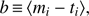 $ \begin{aligned} b\,{\equiv }\,\langle m_i-t_i \rangle , \end{aligned} $