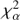 $ \chi _\alpha ^2 $