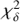 $ \chi _\delta ^2 $