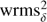 $ {\rm{wrms}}_\delta ^2 $