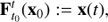 $ \begin{aligned} \mathbf F _{t_0}^t(\mathbf x _0) := \mathbf x (t), \end{aligned} $