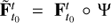 $ \tilde{\mathbf{F}}_{t_0}^t = \mathbf{F}_{t_0}^t \circ \mathrm{\Psi} $