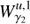 $ W_{{\gamma _2}}^{u,1}\ $