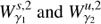 $ W_{\gamma_1}^{s,2}\,{\rm{and}}\,W_{\gamma_2}^{u,2}\ $