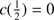 $ c(\frac{1}{2})=0 $