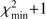 $ \chi _{\min }^2 + 1 $