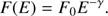 $$ F(E) = F_0 E^{ - \gamma } . $$