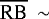 $\overline{\textrm{RB}}\,\sim\,$