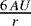 $\frac{6\,AU}{r}$