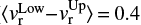 $ \langle {\it v}_{\rm r}^{\rm Low}{-}{\it v}_{\rm r}^{\rm Up} \rangle\,{=}\,0.4 $