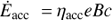 $ \dot{E}_{\mathrm{acc}} = \eta_{\mathrm{acc}} e B c $