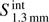 $ S_{1.3\text{mm}}^\text{int} $