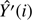$ \hat{Y\prime}(i) $