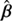 $ \hat{\boldsymbol{\beta}} $