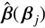$ \hat{\boldsymbol{\beta}}(\,\boldsymbol{\beta}_j) $