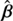 $ \hat{\boldsymbol{\beta}} $