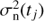 $$\sigma _{\rm{n}}^2({t_j})$$