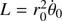 $ L = r_{0}^{2}\dot{\theta}_{0} $