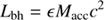 $$ L_\text{bh}=\epsilon M_\text{acc}c^2 $$