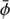 $ \bar{\phi} $