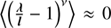 $ \left \langle \left( \frac{\boldsymbol{\lambda}}{\boldsymbol{l}} - 1\right)^\nu \right \rangle \approx 0 $