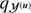 $ q_{\mathcal{Y}^{(\boldsymbol{u})}} $