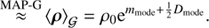 $$ \begin{aligned} \overset{\text{ MAP-G}}{\approx }&\left\langle \boldsymbol{\rho }\right\rangle _\mathcal{G} = \rho _0 \mathrm{e}^{m_{\text{ mode}}+ \frac{1}{2}D_{\text{ mode}}}. \end{aligned} $$