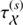 $ \tau_{{\mathcal{X}}}^{\left(s\right)} $