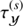 $ \tau_{{\mathcal{Y}}}^{\left(s\right)} $