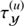 $ \tau_{{\mathcal{Y}}}^{\left(u\right)} $