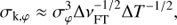 $$ \begin{aligned} \sigma _{\mathrm{k}, \varphi }&\approx \sigma _{\varphi }^3 \Delta \nu _{\rm FT}^{-1/2} \Delta T^{-1/2}, \end{aligned} $$