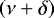 $\left(\nu&#x002B;\delta\right)$