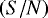 $\left(S/N\right)$