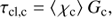 $$ \begin{aligned} \tau _{\rm cl,c}&= \langle \, \chi _{\rm c} \rangle \ G_{\rm c}, \end{aligned} $$