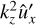 $ k_z^2\hat u_x\prime $