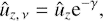 $$ \begin{aligned} \hat{u}_{z,\,\nu } = \hat{u}_z \mathrm{e}^{-\gamma }, \end{aligned} $$