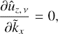 $$ \begin{aligned} \frac{\partial \hat{u}_{z,\,\nu }}{\partial \tilde{k}_x} = 0, \end{aligned} $$