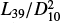 $ L_{39}/D^2_{10} $