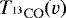 $T_{^{13}\mathrm{CO}}(v)$