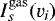 $I^{\rm{gas}}_s(v_i)$