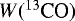 $W({^{13}\textrm{CO}})$