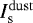$I^{\rm{dust}}_{\textrm{s}}$