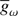 $ \overline{{g}}_\omega $