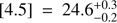 $ [4.5]=24.6^{+0.3}_{-0.2} $