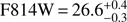 $ F814w {=} 26.6^{+0.4}_{-0.3} $