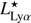 $ L^{\star}_{\mathrm{Ly}\alpha} $