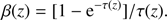 $$ \begin{aligned} \beta (z)=[1-\mathrm{e}^{-\tau (z)}]/\tau (z). \end{aligned} $$