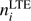 $ n^{\mathrm{LTE}}_{i} $