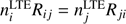 $ n_{i}^{\mathrm{LTE}}R_{ij}=n_{j}^{\mathrm{LTE}}R_{ji} $