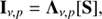 $$ \begin{aligned} {\mathbf{I}}_{\nu ,p} = {\Lambda }_{\nu ,p}[{\mathbf{S}}], \end{aligned} $$